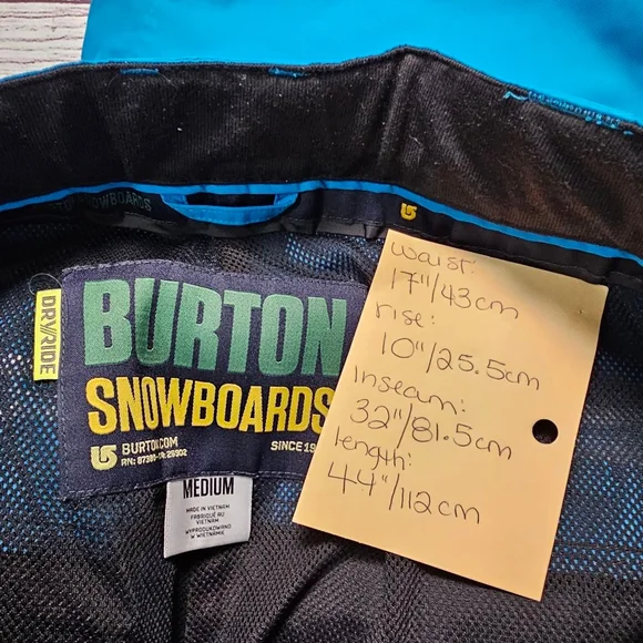 Burton medium snowboarding/ski pants - Picture 2 of 16